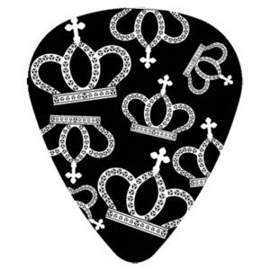 Girls Rock Guitar Picks Zebra and Crowns Pack