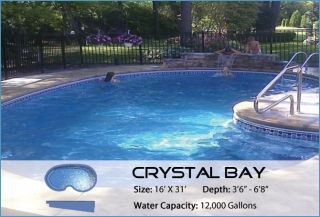 In Ground Fiberglass Pools Style Crystal Bay