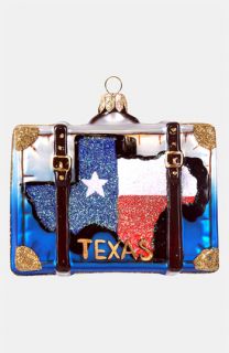  at Home Texas Glass Suitcase Ornament