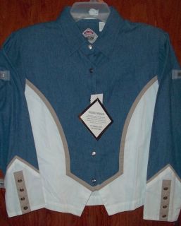 NWT CUMBERLAND OUTFITTERS WESTERN SHOW DRESS SHIRT MED REDUCED