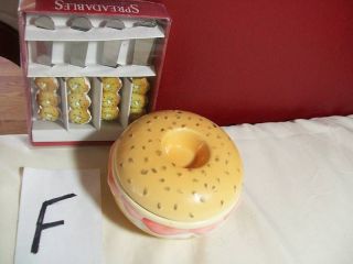 Cream Cheese Spreaders Bagel Container Holder