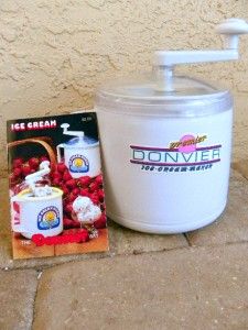 donvier ice cream maker white brand new in box with manual