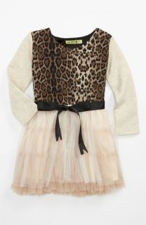Little Mass Leopard Queen Tulle Skirt Dress (Little Girls)