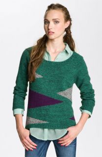 Love By Design Geometric Sweater (Juniors)