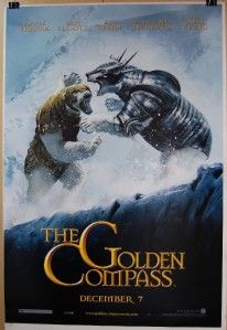 2007 THE GOLDEN COMPASS Orig 27 X 40 DS Movie Poster FIGHTING BEAR