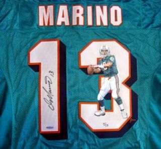 Dan Marino Autographed Signed Miami Dolphins Painted Jersey #7/13 UDA
