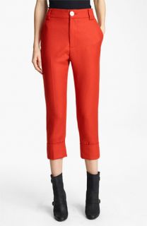 Boy. by Band of Outsiders Crop Straight Leg Flannel Pants