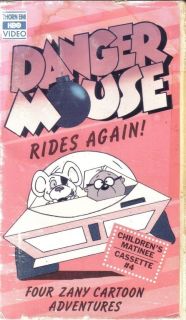  VHS Danger Mouse Rides Again Animated