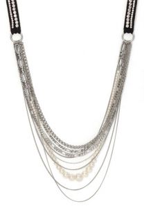 Juicy Couture Glass Pearl Long Strand Necklace