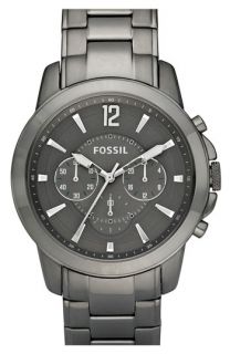 Fossil Gunmetal Chronograph Bracelet Watch