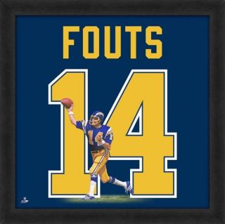 Dan Fouts San Diego Chargers 20x20 Black Wood Framed Jersey Uniframe