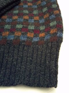 Daniel Hechter L s Shetland Wool Crewneck Sweater s Colorful Mosaic
