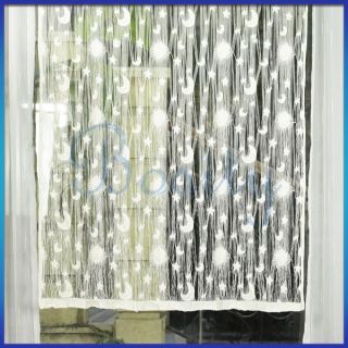 Fringe Door Window Panel Room Divider Decor String Curtain Moon Star