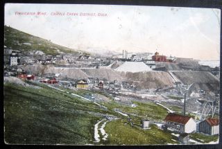 Cripple Creek Co 1908 Vindicator Mine Gold Mining