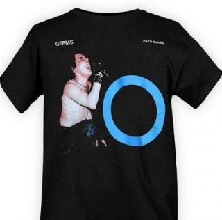 Germs Darby Crash Cats Clause T Shirt New
