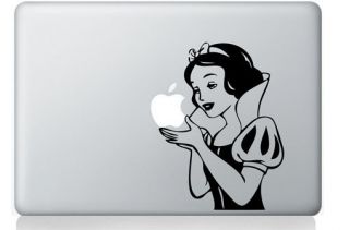 Snow White Apple Custom Vinyl Laptop Decal Sticker Fits for Macbook