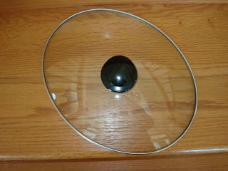 Crock Pot Slow Cooker Replacement OVAL Glass Lid ~11.5 x 9 inches EUC