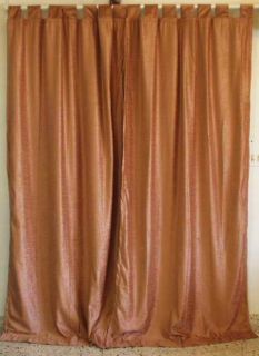 Burlywood Velvet Curtains Drapes Panels with Tab To