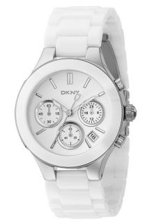 DKNY Large Ceramic Chronograph Bracelet Watch