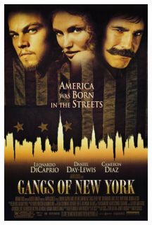  New York Movie Poster 27x40 Leonardo DiCaprio Daniel Day Lewis