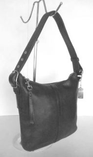 COACH Blk Leather Duffle Sac X Body Bag 9326 XLNT MSRP $228