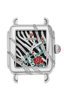 MICHELE Deco Zebra Rose Watch Case