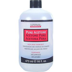  Pure Acetone Nail Polish Residue Remover 16oz 473ml