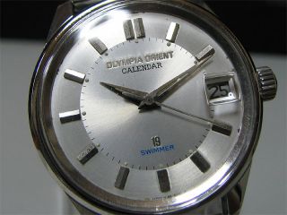  Orient Mechanical Watch Olympia Calendar Orient Swimmer 19J