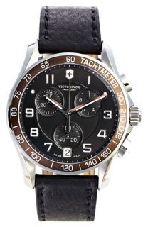 Victorinox Swiss Army® Chrono Classic Leather Strap Watch