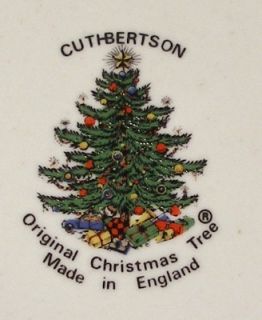 Cuthbertson Dickens Embossed Christmas Salad Plate Style 1