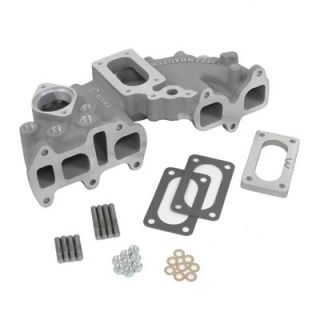 Offenhauser 6248CW Intake Manifold, C Series, Aluminum, Natural, Weber