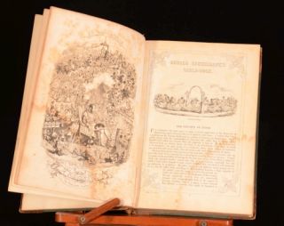 1845 1st Ed George Cruikshank Table Book Illustrated