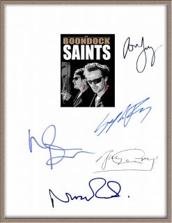 Willem Dafoe Sean Patrick Flannery Signed x5 Boondock Saints Movie
