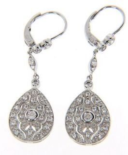  Crystal Drop Earrings Sterling Silver