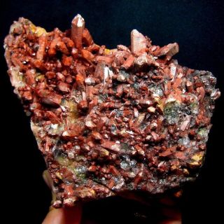 Natural Red Color Quartz Crystal Cluster QZCN9IBZ154