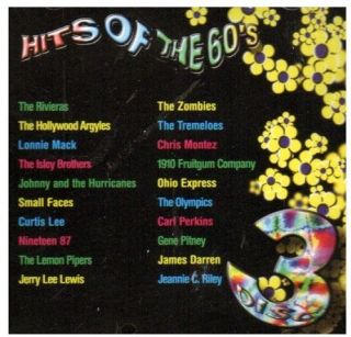 HITS OF THE 60S VOL 3 ZOMBIES JAMES DARREN LONNIE MACK VARIOUS