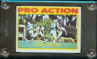1972 topps nfl football larry csonka ia dolphins 259