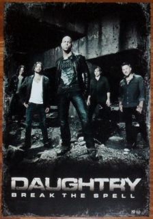 Daughtry Break The Spell Ed 2011 Poster New RARE