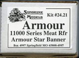 Sunshine Models HO Scale Cudahy 36 Foot Meat Reefer Kit