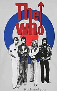 The Who Roger Daltrey Pete Townshend Keith Moon Vintage Punk Rock T