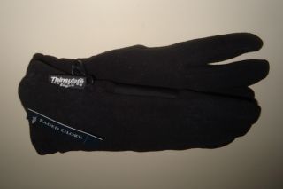 Thinsulate Black Fleece Gloves Mens Soft Winter Cold Weather Driving