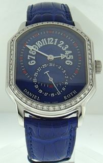 Daniel Roth Ref. 807.L.10 Stainless Steel Automatic Blue Sector No