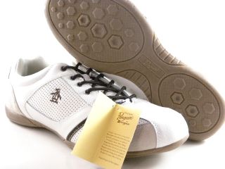 New Original Penguin Dan White Brown Tan Gum Casual Fashion Sneakers