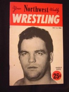 Northwest Wrestling Program Portland or 1954 Angelo Poffo Great Yamato