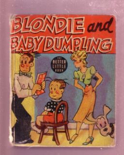 BLONDIE #1429 BIG LITTLE BOOK BABY DUMPLING 1939 CHIC Y G/VG