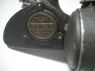 Vintage DAM Quick 220 Fishing Reel  Made In West Germany  Works Needs