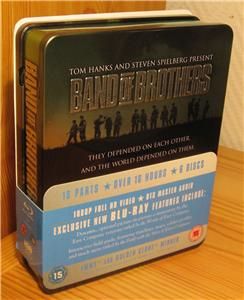 Band of Brothers in Commemorative Tin Blu Ray Disc 2008 6 Disc Set