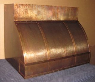 Handcrafted Copper Range Hood Custom Made to Order USA Discounts for