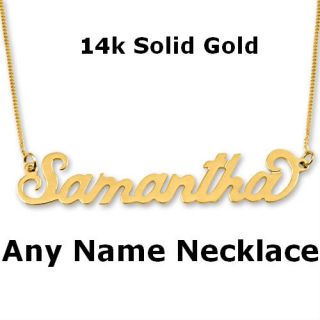  Gold Personalized Any Name Necklace Carrie Pendant Custom Made