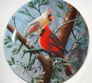 Birds The Cardinal KNOWLES Collector PLATE by Kevin Daniel P51